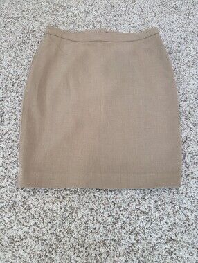 EUC Loft Women's Tailored Tan Pencil Skirt 6 Petite